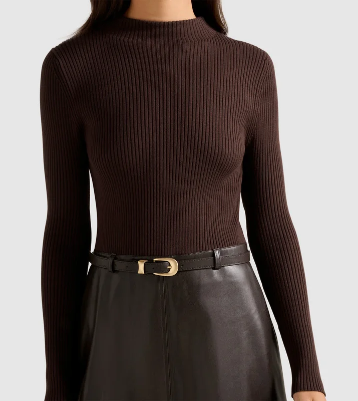 forever new  BROOKLYN PU A Line Midi Dress for Women | Best Price UAE